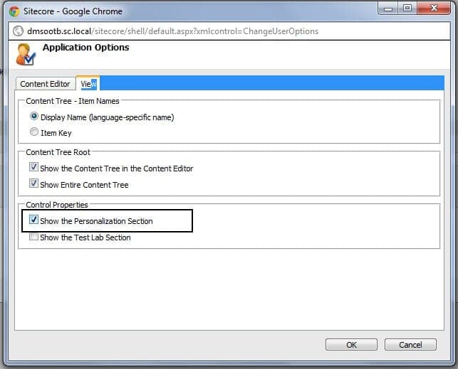 DailyTip: Enable Personalization section in Sitecore 6.5