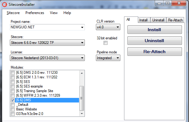 Daily Tip: Use the SitecoreInstaller to create quick Sitecore instances including modules