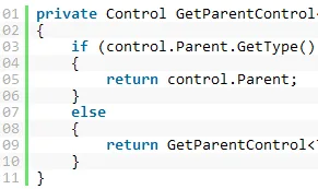 C#: Get Parent Control with Generics