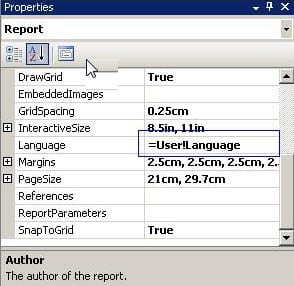 RDLC Language Property