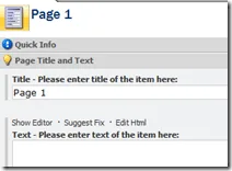 Sitecore fieldtype item content editor