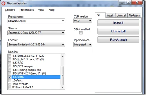 Sitecore module installer