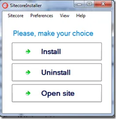 Sitecore Installer example
