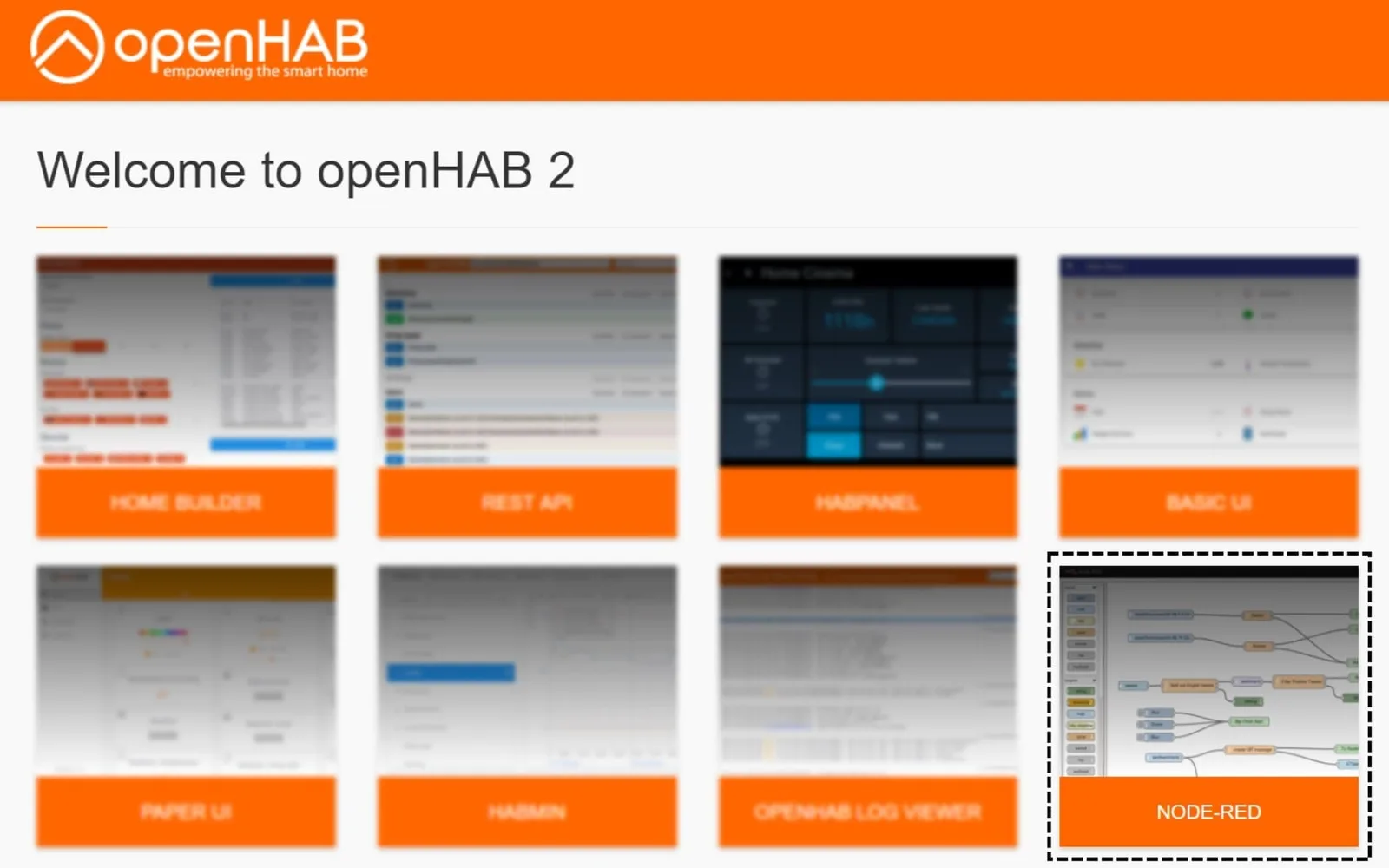 sudo openhabian-config