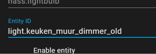 5. Rename the entity and press save.