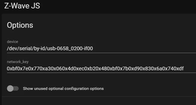 Install Supervisor Z-Wave JS addon