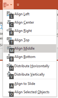 Adding Align Selected Objects to the the Quick Access Bar